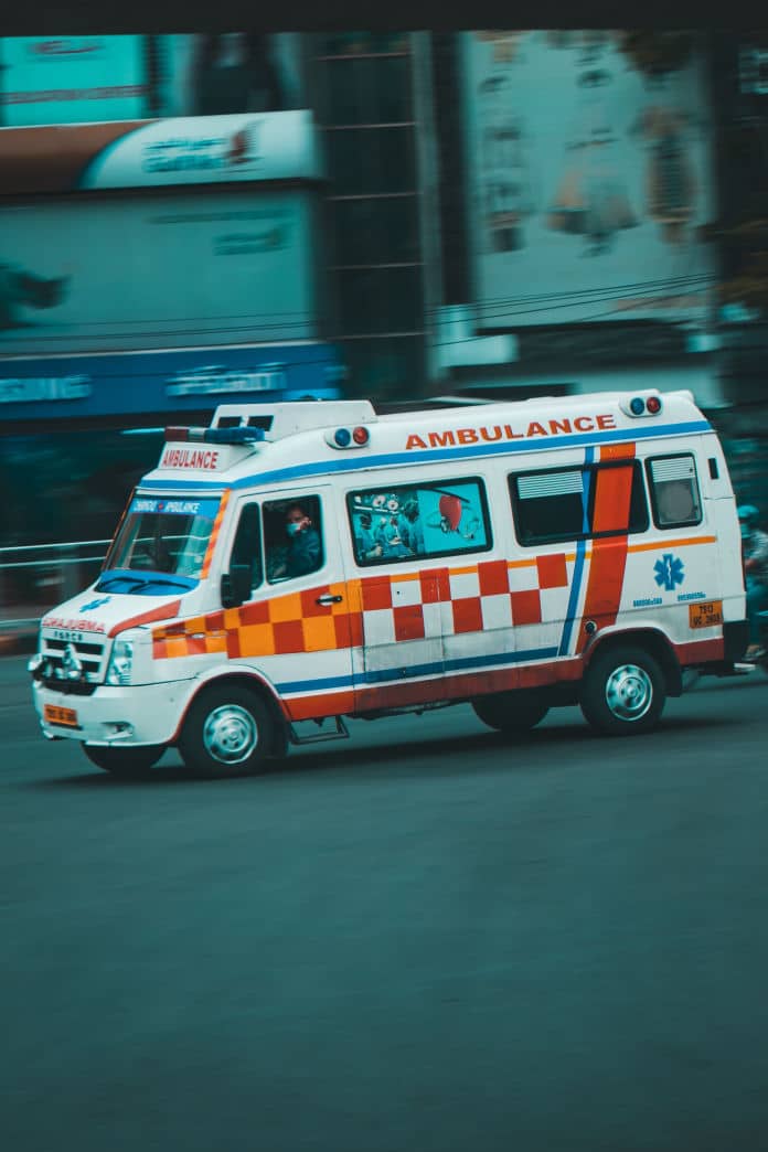 ambulance on the street